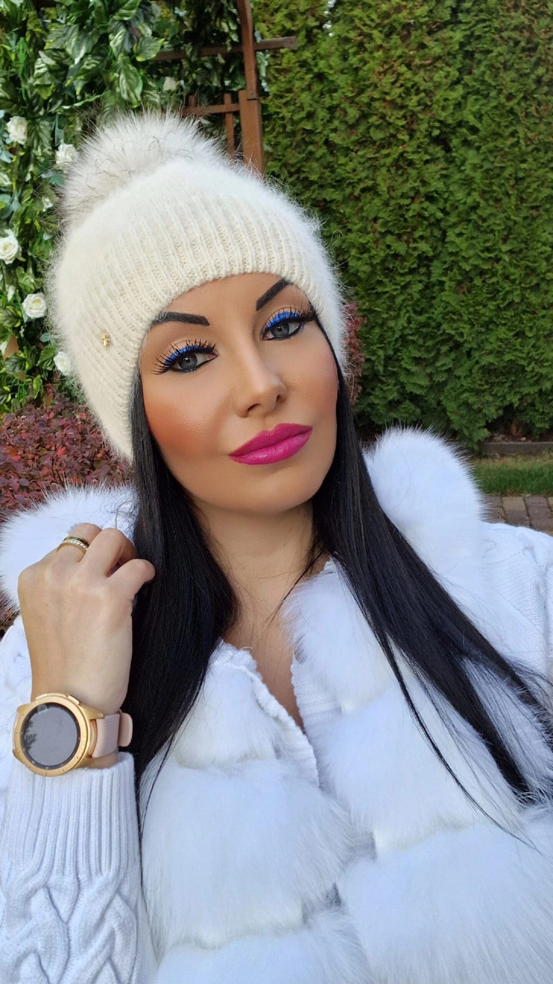 Czapka zimowa WANESA z pomponem narutalnym