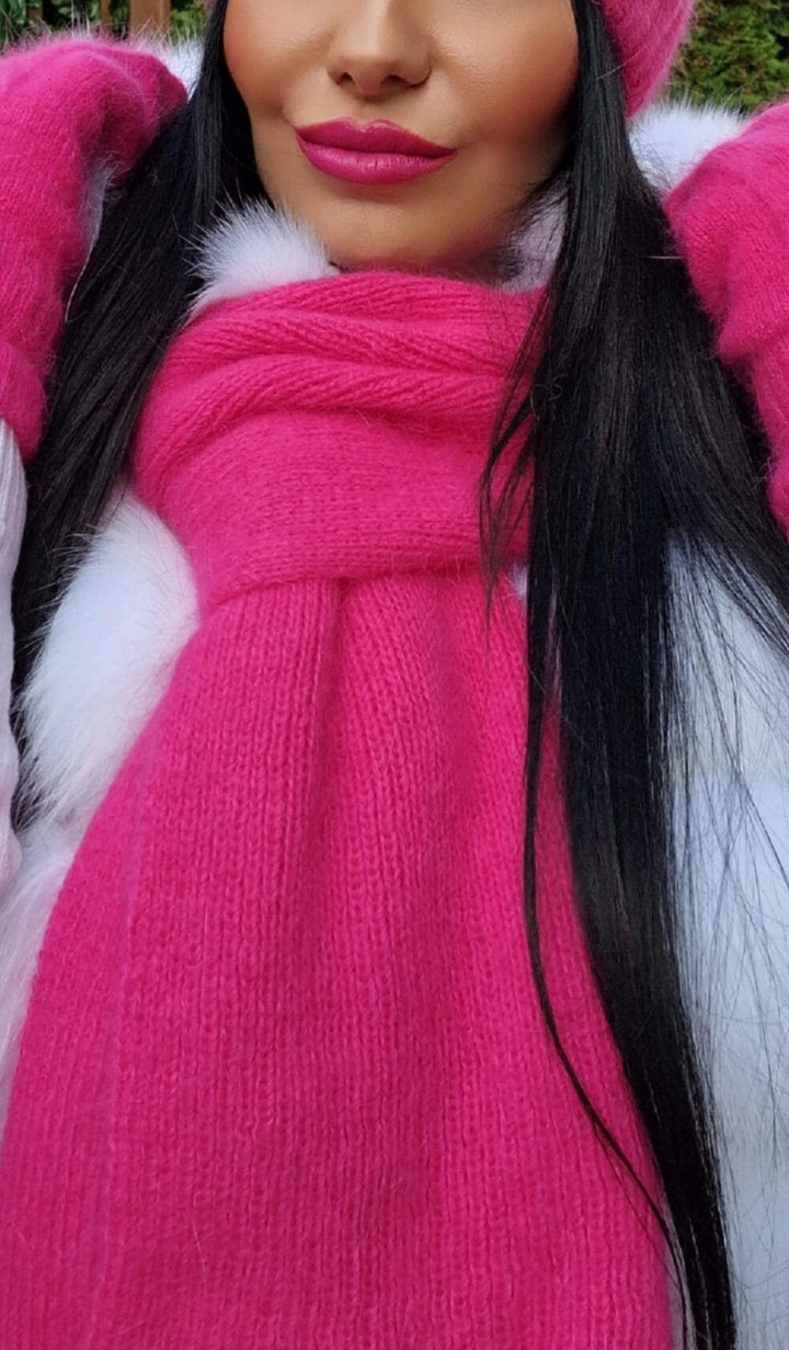 Szalik zimowy LILY WANESA NATALIA z angory