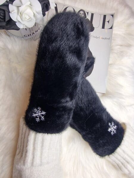 Rękawiczki ANNA miekkie, puszyste i bardzo ciełe