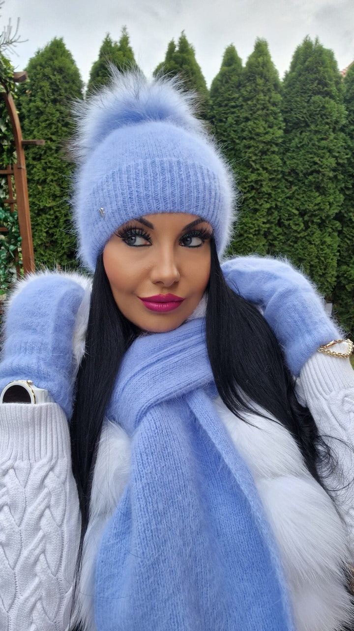 Czapka zimowa WANESA z pomponem narutalnym