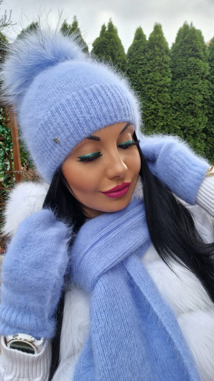 Czapka zimowa WANESA z pomponem narutalnym