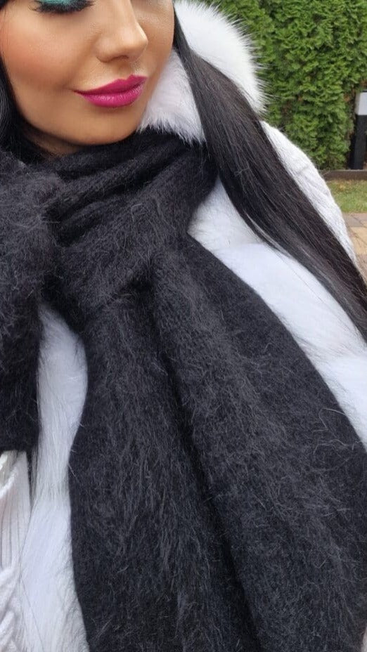 Szalik zimowy LILY WANESA NATALIA z angory