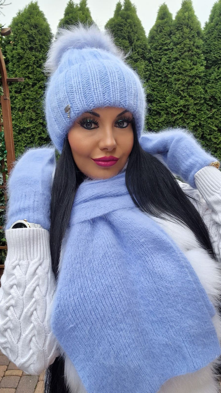 Czapka zimowa JESICA z pomponem narutalnym