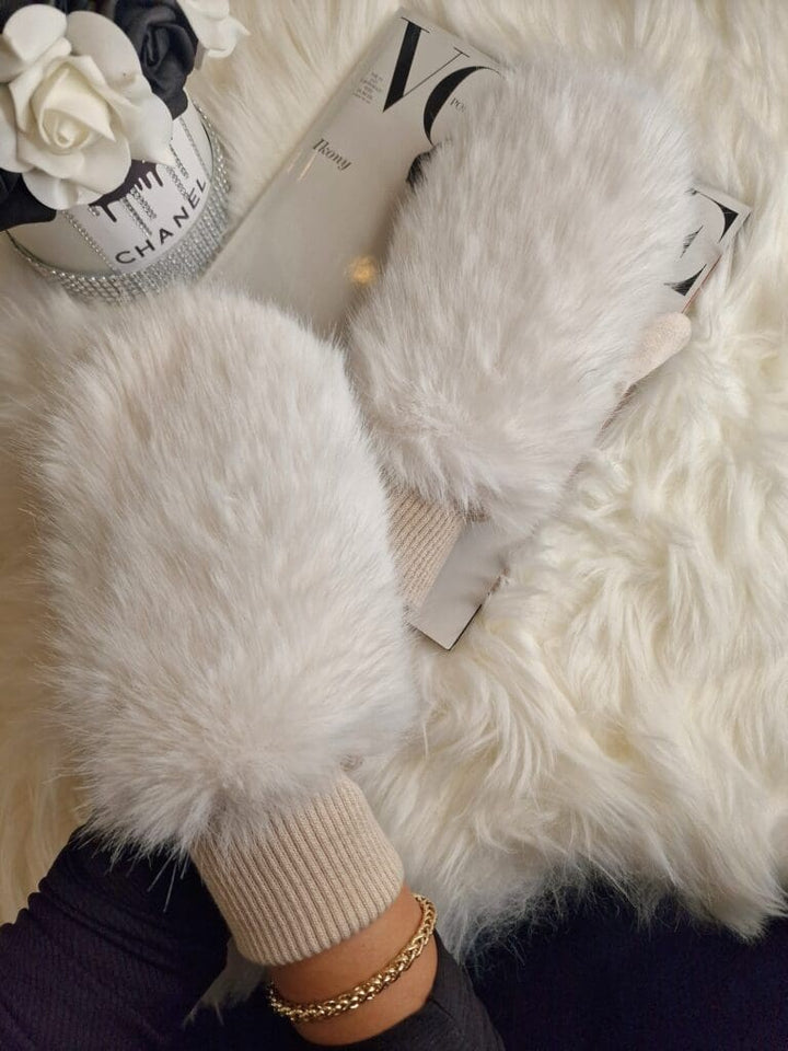 Rękawiczki WINTER bardzo ciepłe z  futerkiem