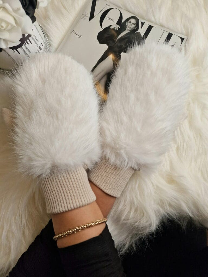 Rękawiczki WINTER bardzo ciepłe z  futerkiem