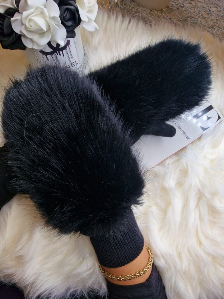 Rękawiczki WINTER bardzo ciepłe z  futerkiem