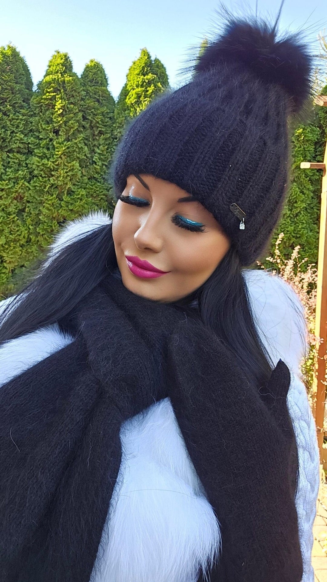 Czapka zimowa JESICA z pomponem narutalnym