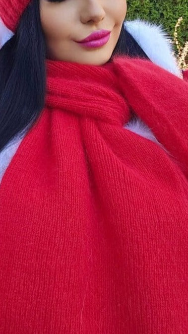 Szalik zimowy LILY WANESA NATALIA z angory