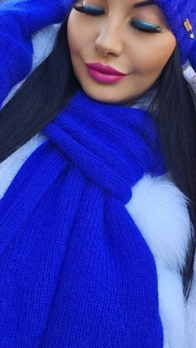 Szalik zimowy LILY WANESA NATALIA z angory