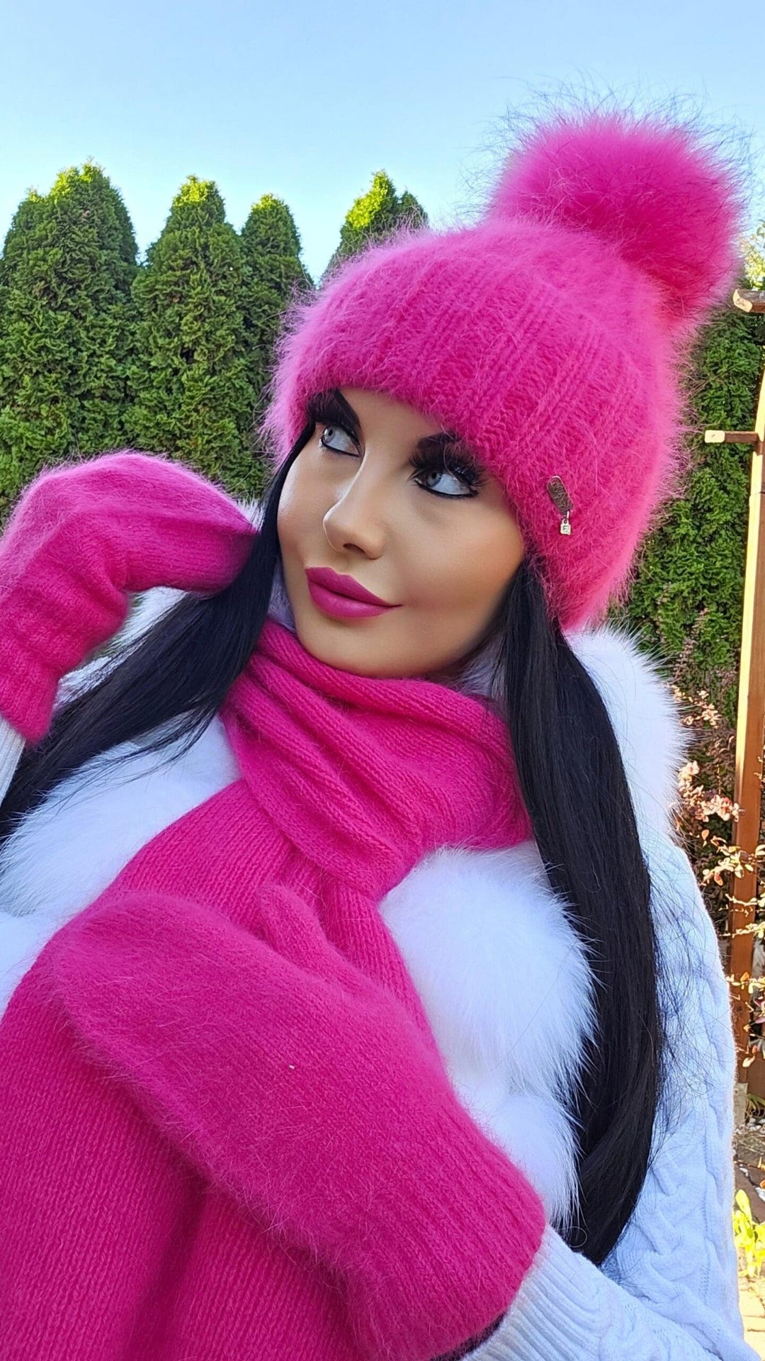 Czapka zimowa JESICA z pomponem narutalnym