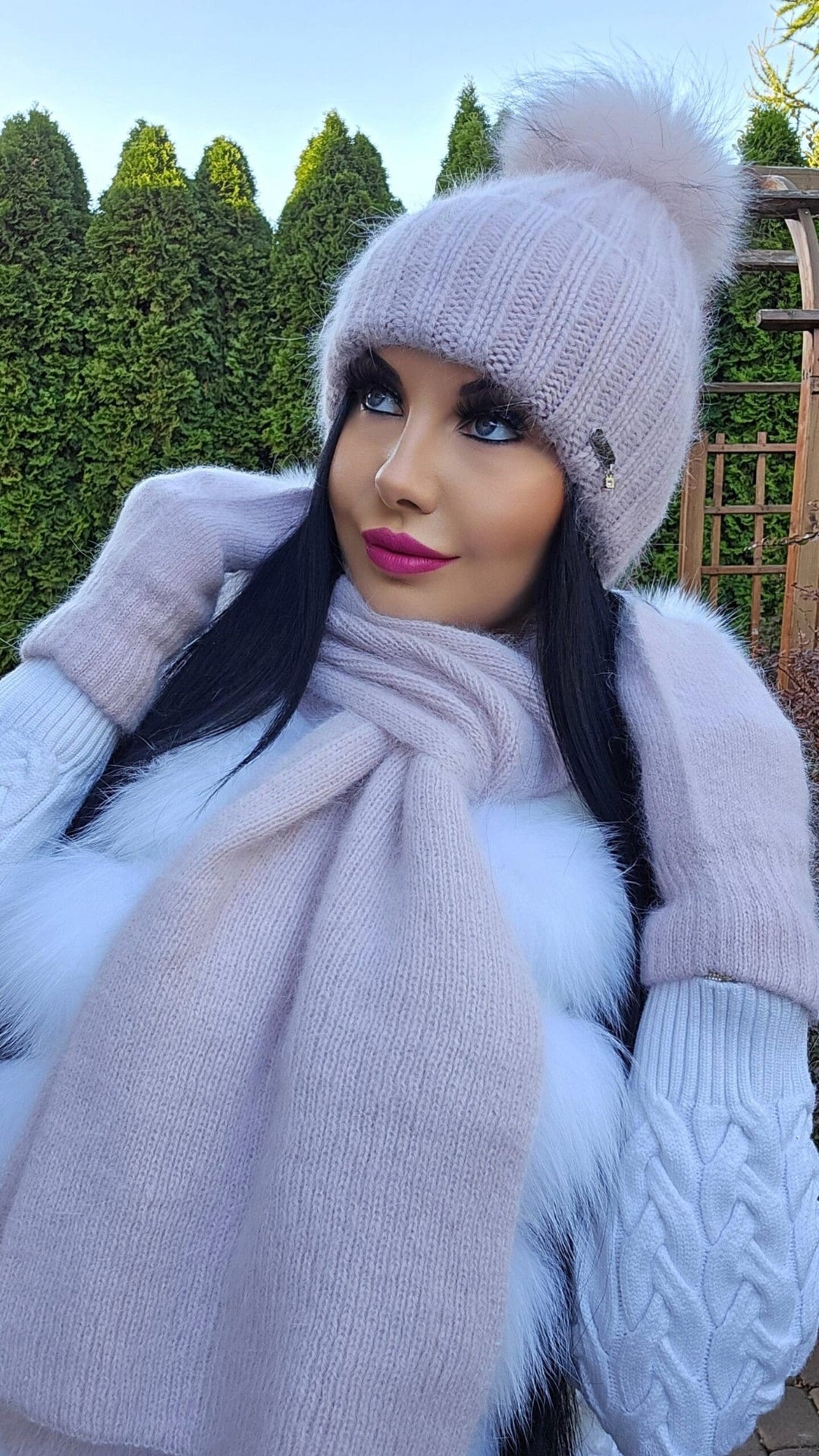 Czapka zimowa JESICA z pomponem narutalnym