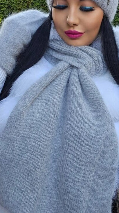 Szalik zimowy LILY WANESA NATALIA z angory