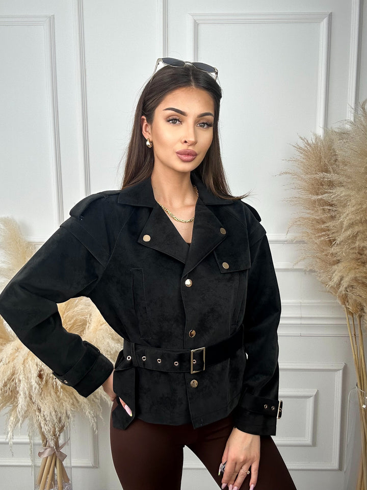 KURTKA TRIXIE - modny fason inspirowany trenczem