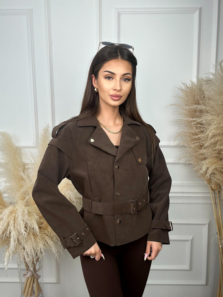 KURTKA TRIXIE - modny fason inspirowany trenczem