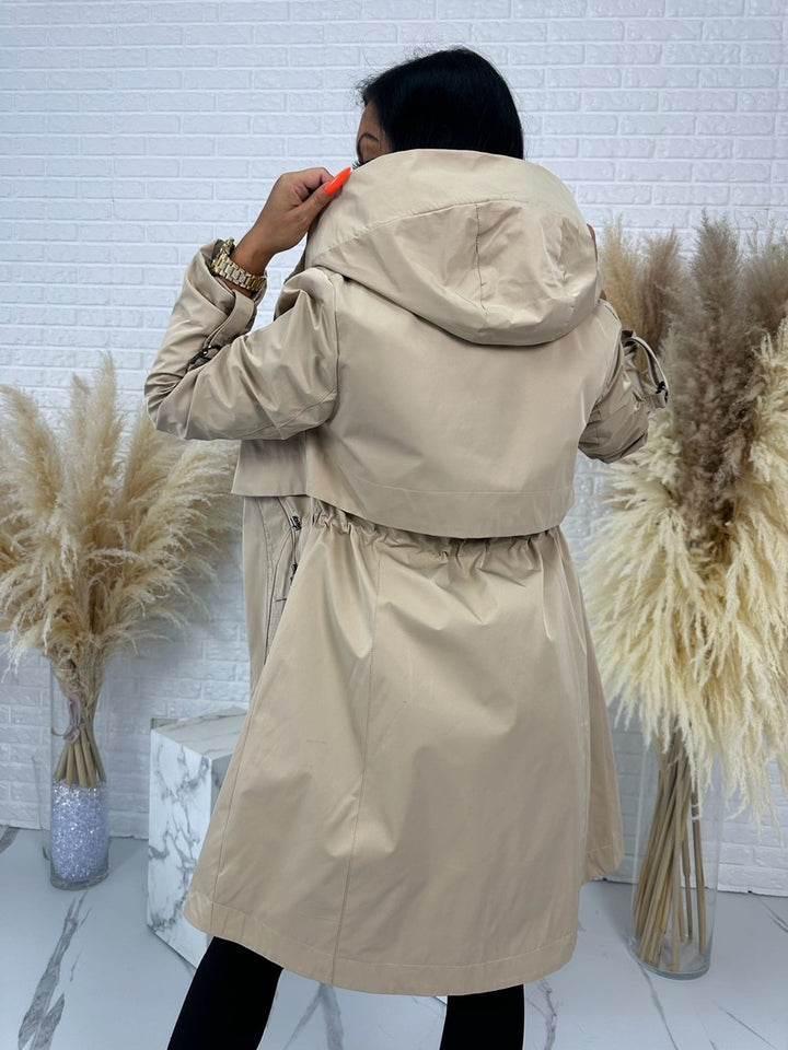 Beżowa parka URBAN CHIC