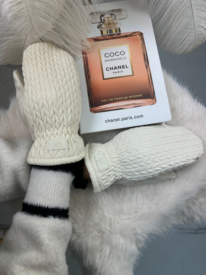 Rękawiczki SANAH - ciepłe, zimowe, materiał pikowany z widoczną strukturą