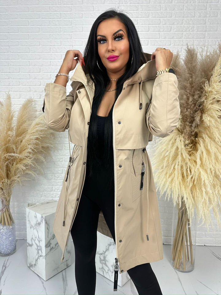 Beżowa parka URBAN CHIC