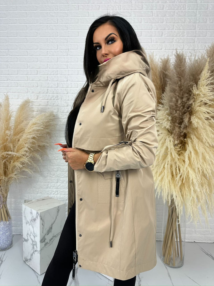 Beżowa parka URBAN CHIC