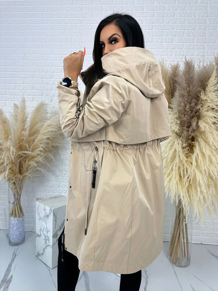 Beżowa parka URBAN CHIC
