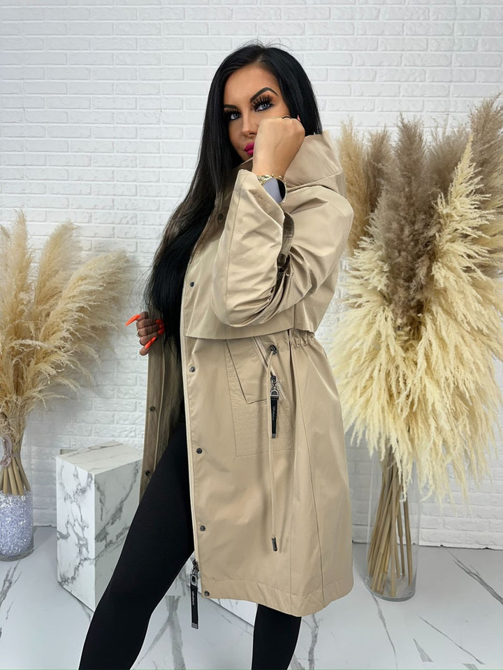Beżowa parka URBAN CHIC