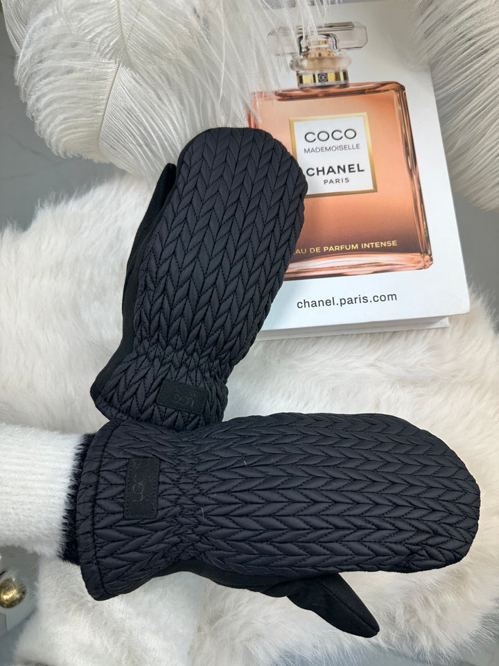 Rękawiczki SANAH - ciepłe, zimowe, materiał pikowany z widoczną strukturą