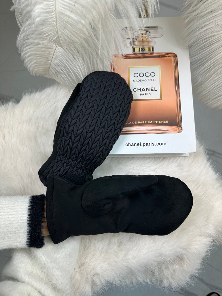 Rękawiczki SANAH - ciepłe, zimowe, materiał pikowany z widoczną strukturą