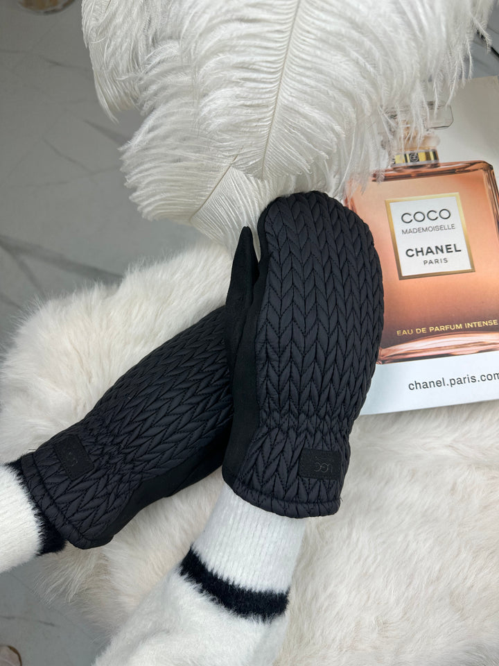 Rękawiczki SANAH - ciepłe, zimowe, materiał pikowany z widoczną strukturą