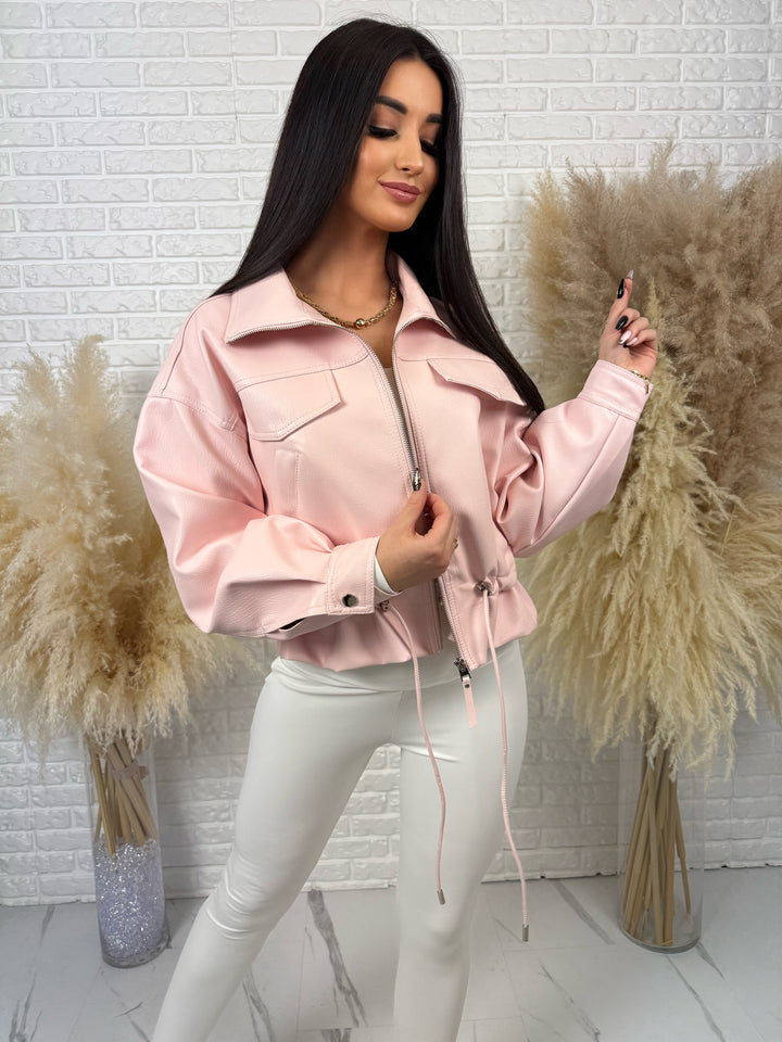 Kurtka ZOYA – lekka wiosenna ze ściągaczem w pasie