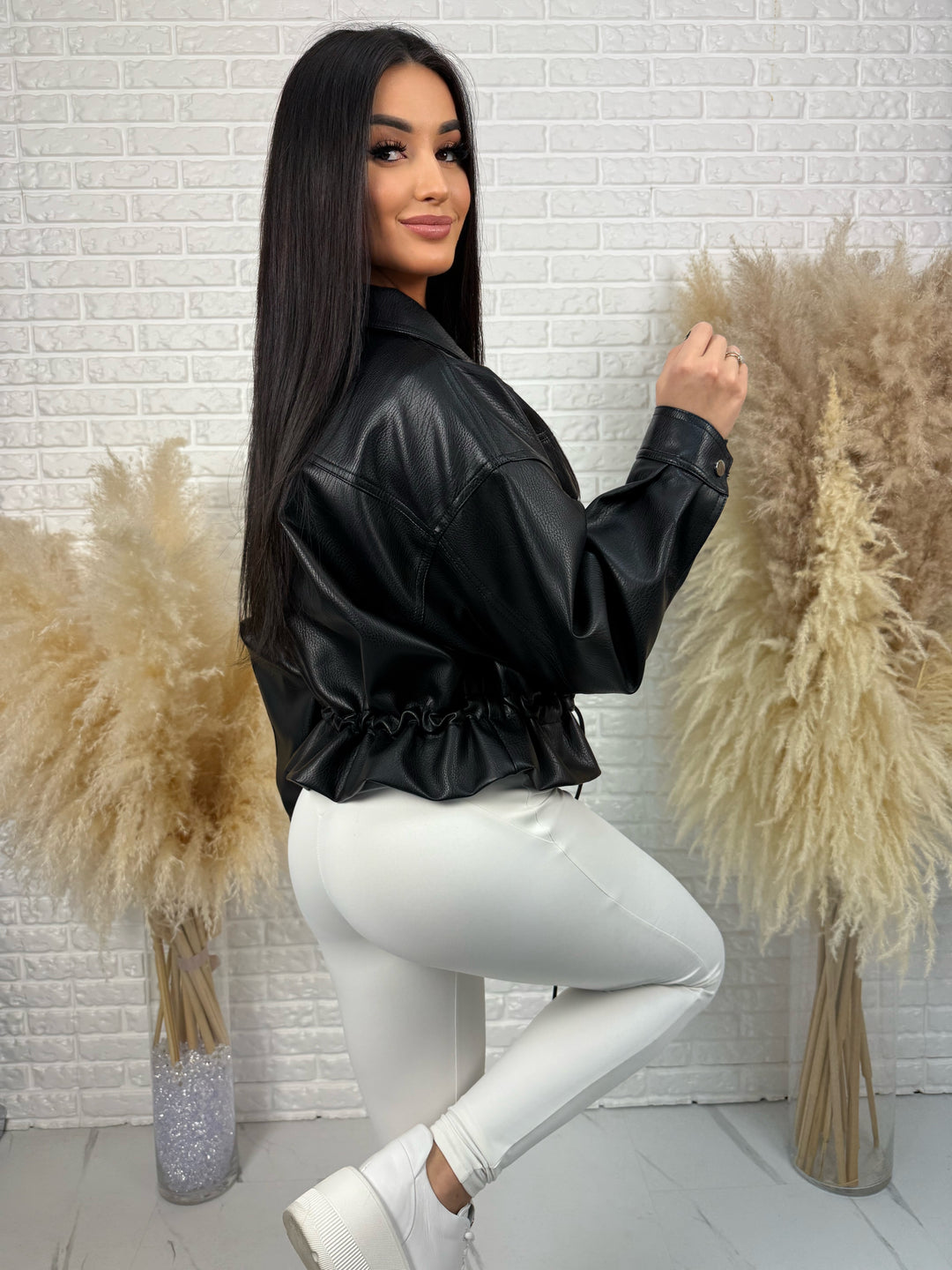 Kurtka ZOYA – lekka wiosenna ze ściągaczem w pasie