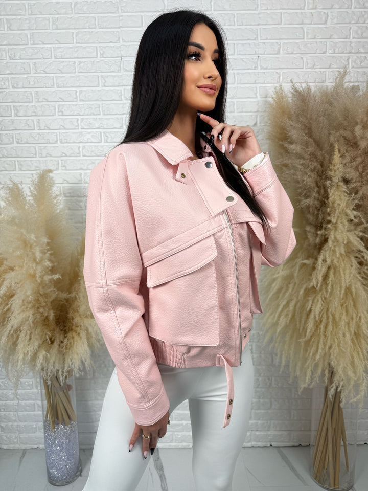 Kurtka wiosenna MIRABELLA - duże kieszenie, krój oversize