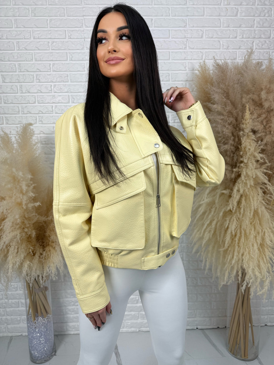 Kurtka wiosenna MIRABELLA - duże kieszenie, krój oversize