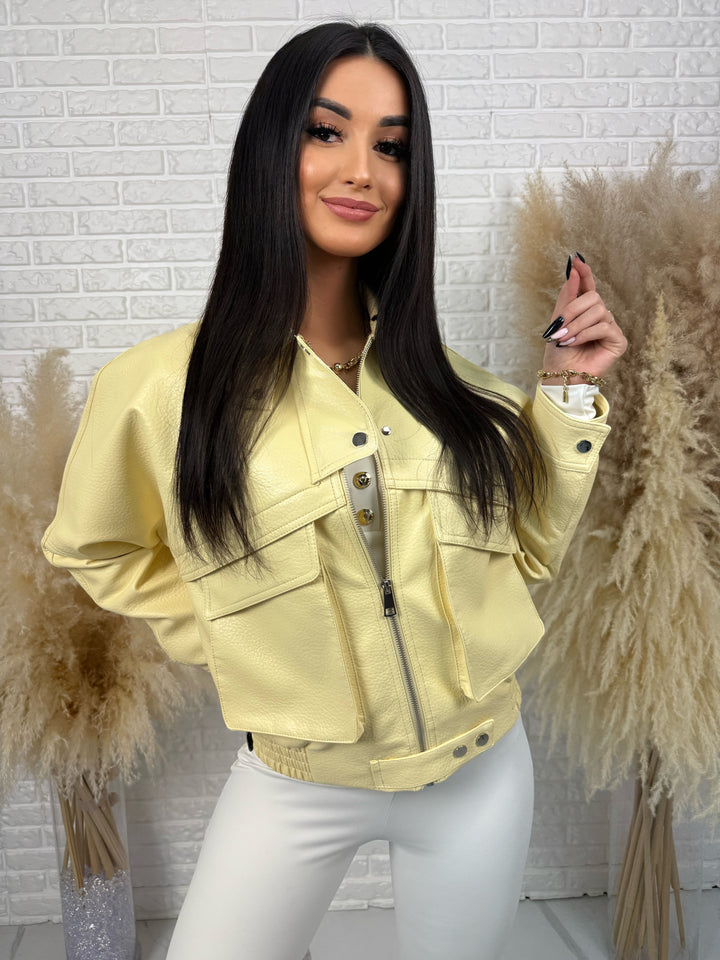 Kurtka wiosenna MIRABELLA - duże kieszenie, krój oversize