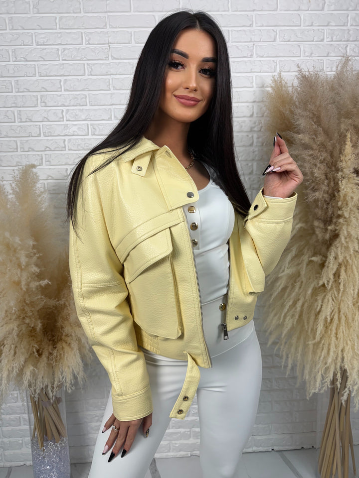 Kurtka wiosenna MIRABELLA - duże kieszenie, krój oversize