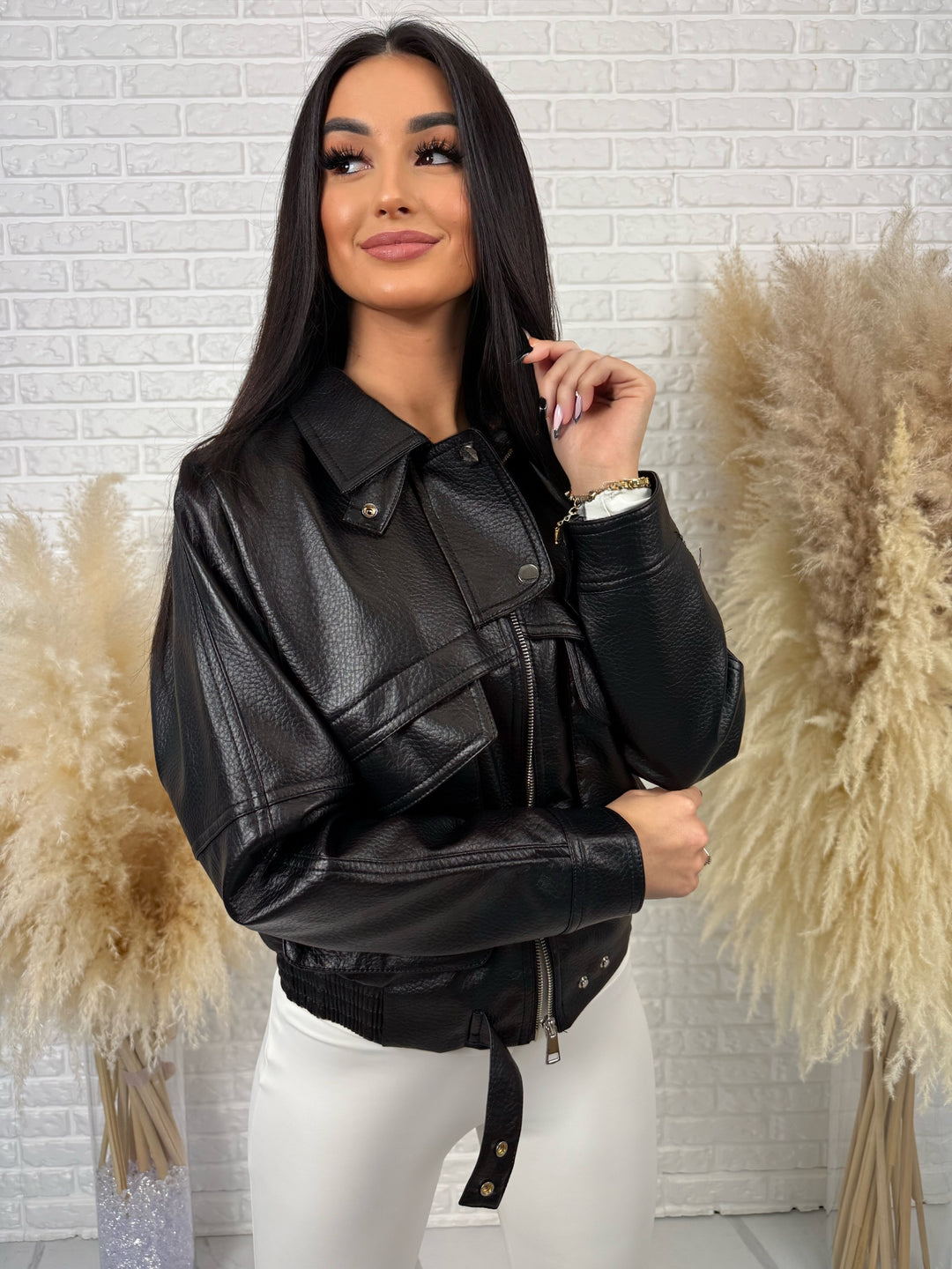 Kurtka wiosenna MIRABELLA - duże kieszenie, krój oversize