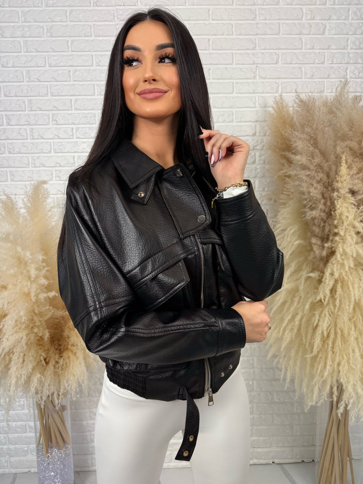 Kurtka wiosenna MIRABELLA - duże kieszenie, krój oversize