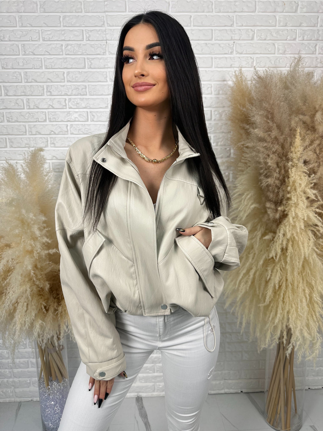 Kurtka NOWA - kurtka wiosenna, lekki lejący materiał