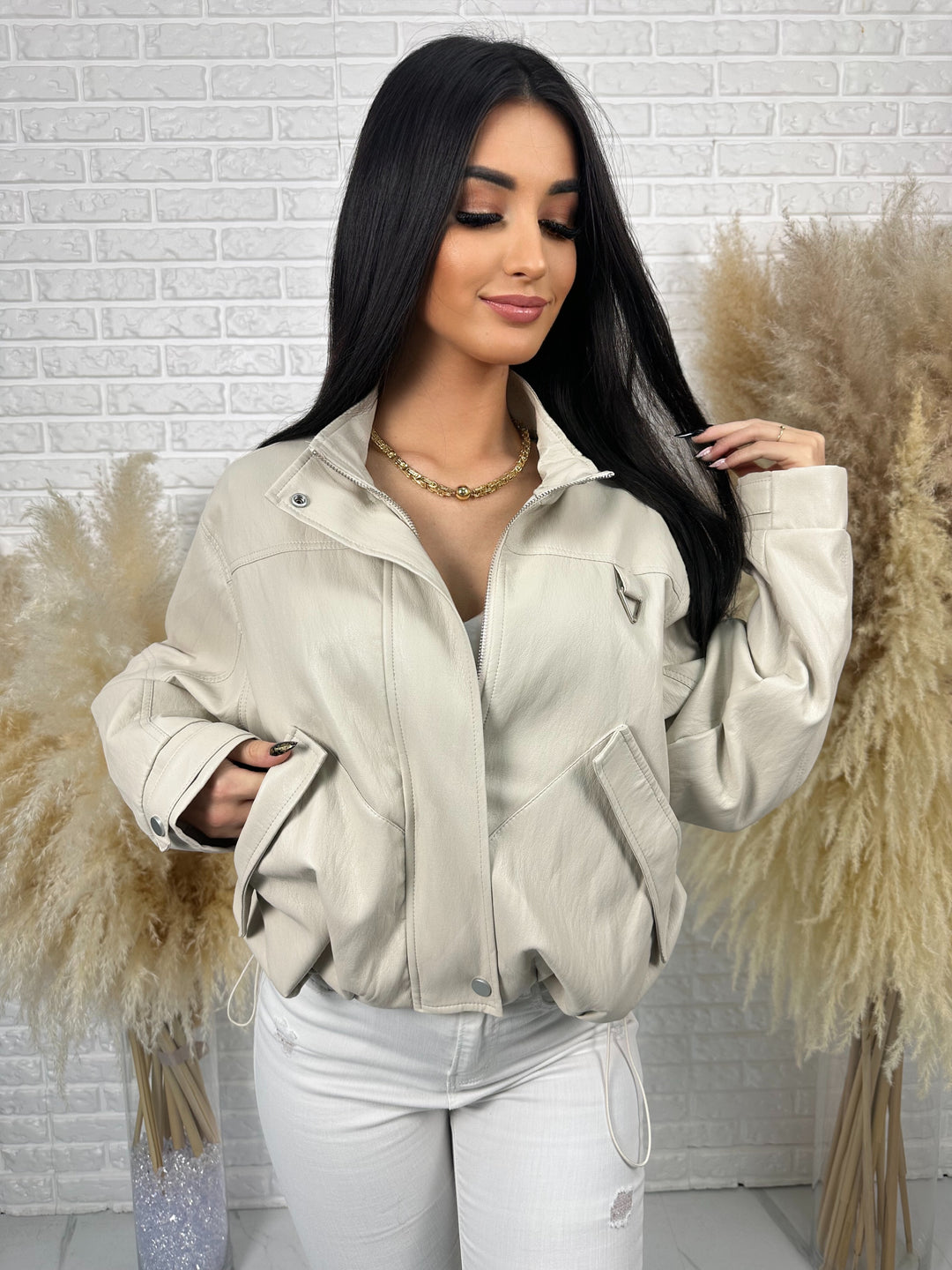 Kurtka NOWA - kurtka wiosenna, lekki lejący materiał