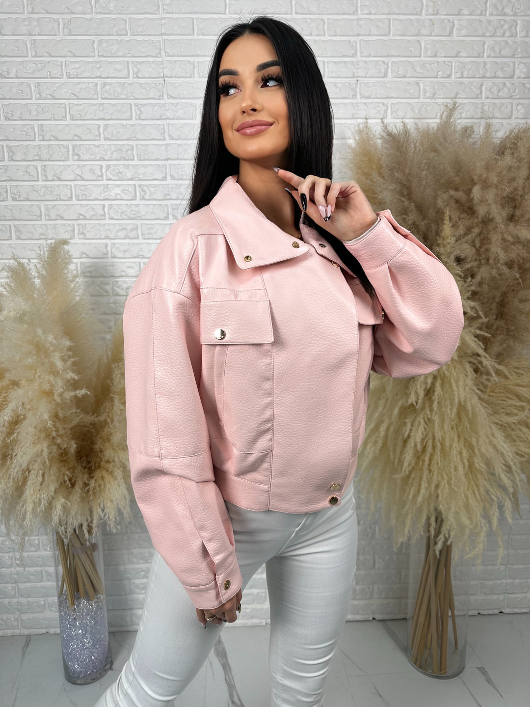 Kurtka wiosenna ANA - model oversize z dużymi kieszeniami