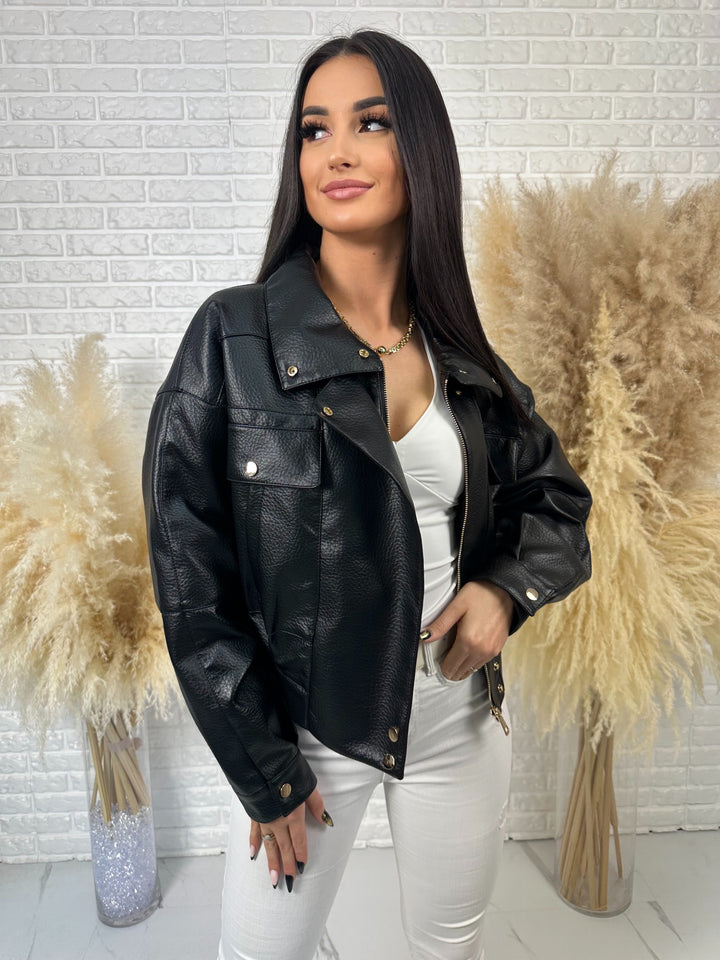 Kurtka wiosenna ANA - model oversize z dużymi kieszeniami