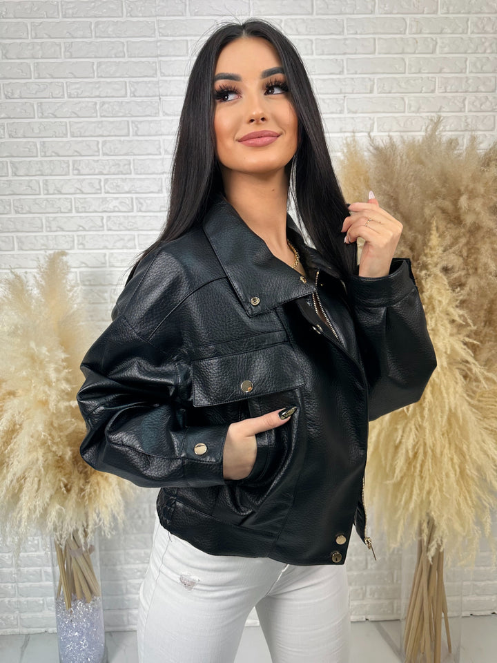 Kurtka wiosenna ANA - model oversize z dużymi kieszeniami