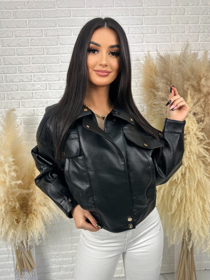 Kurtka wiosenna ANA - model oversize z dużymi kieszeniami