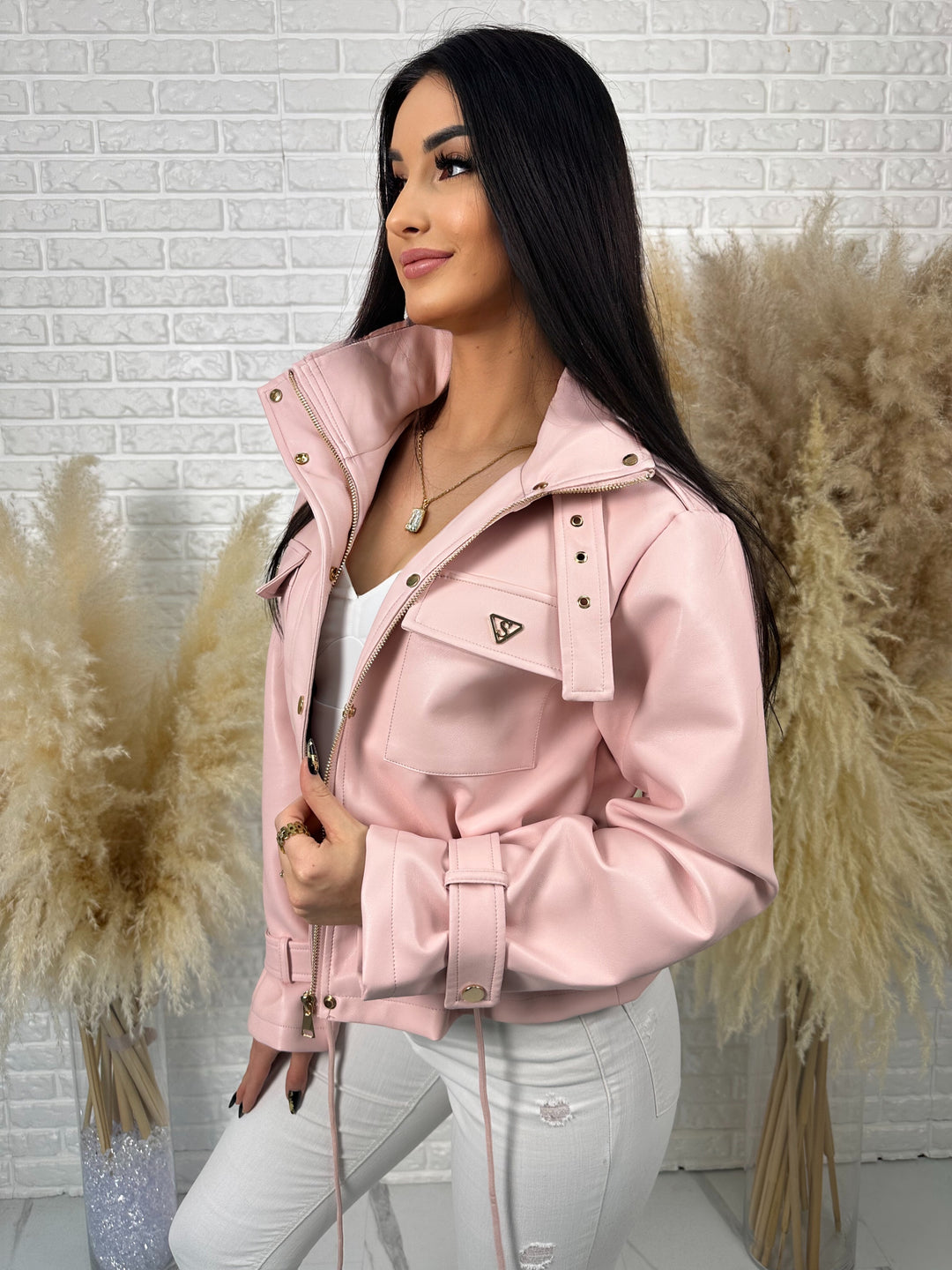 Kurtka VALKIRA - ściągacz w pasie, paski na rękawach