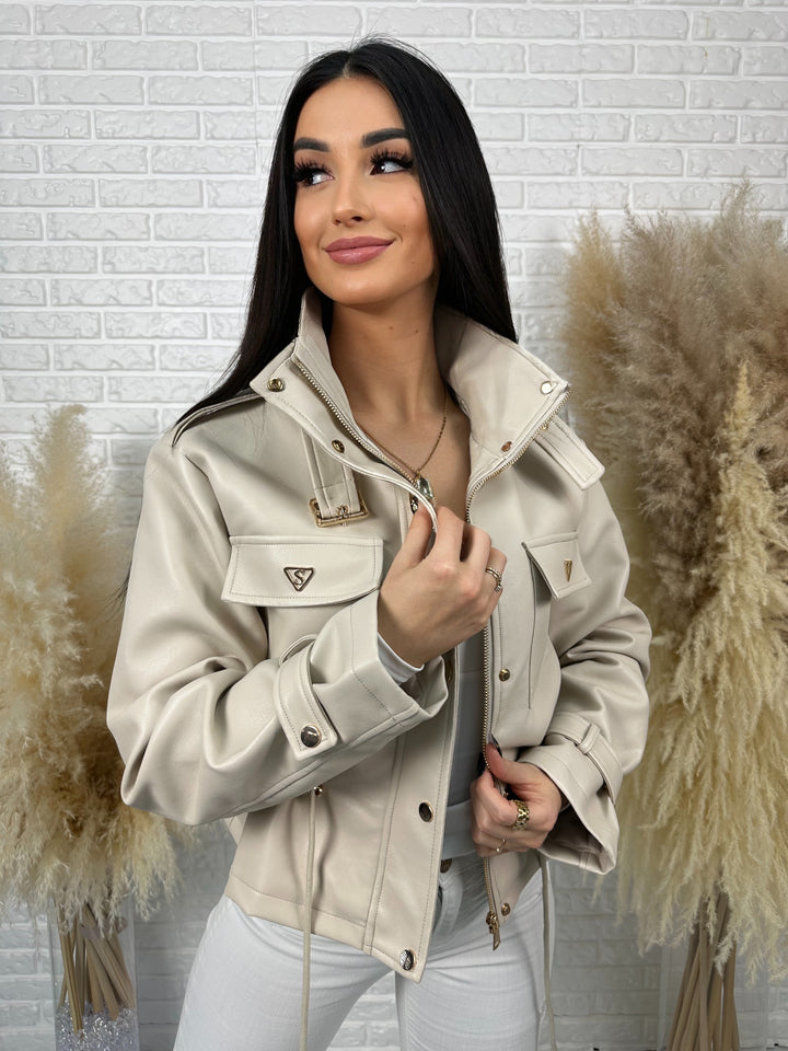 Kurtka VALKIRA - ściągacz w pasie, paski na rękawach