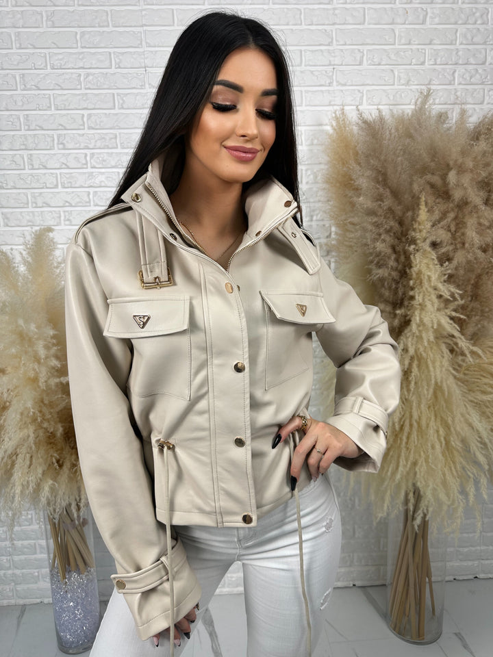 Kurtka VALKIRA - ściągacz w pasie, paski na rękawach