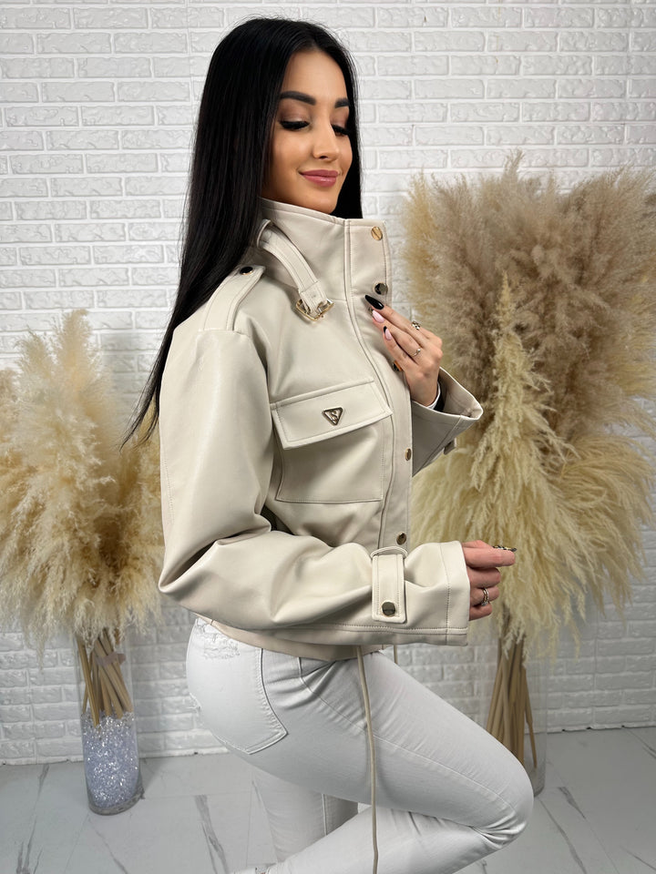 Kurtka VALKIRA - ściągacz w pasie, paski na rękawach