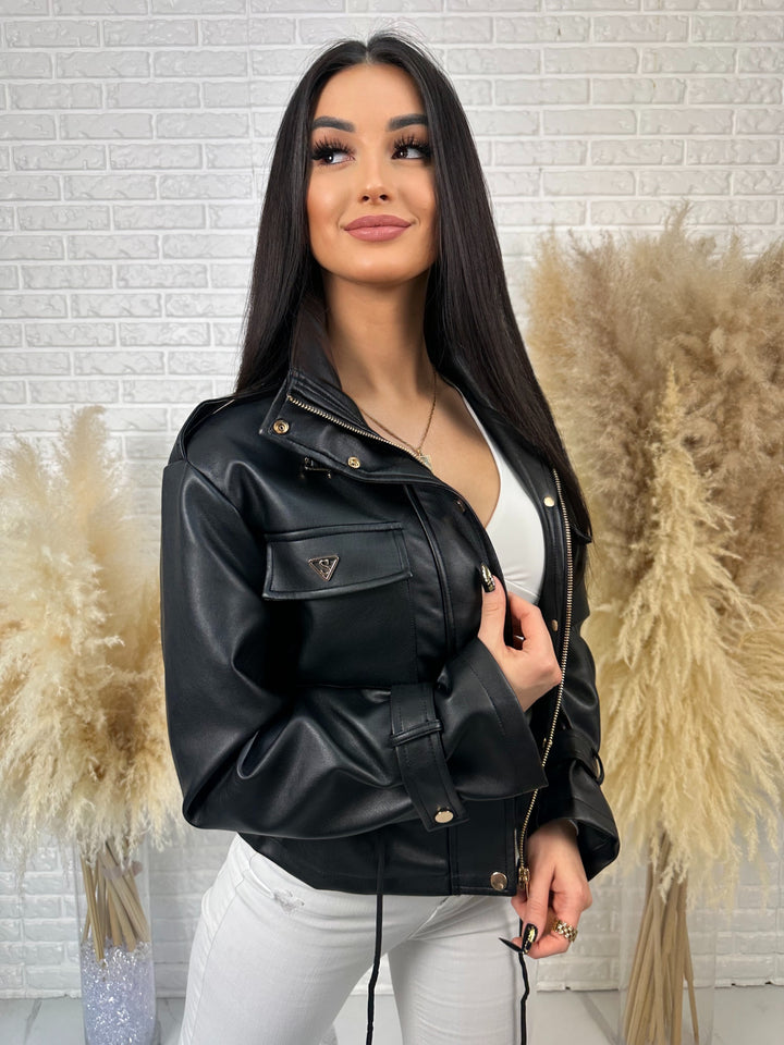 Kurtka VALKIRA - ściągacz w pasie, paski na rękawach