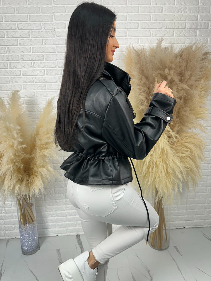 Kurtka VALKIRA - ściągacz w pasie, paski na rękawach