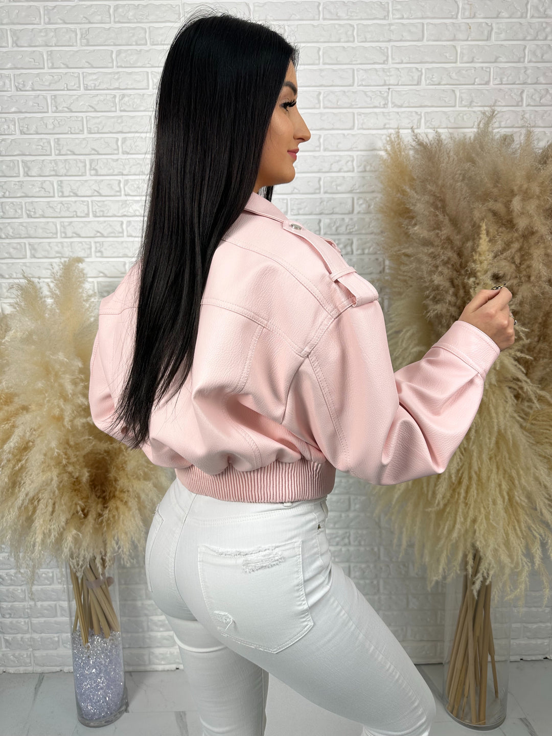 Kurtka MELA - wiosenna kurtka oversize z ekoskóry