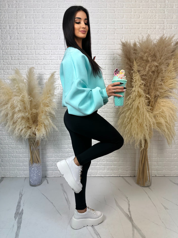 Komplet dresowy POWER - mięsista bawełniana bluza + leginsy