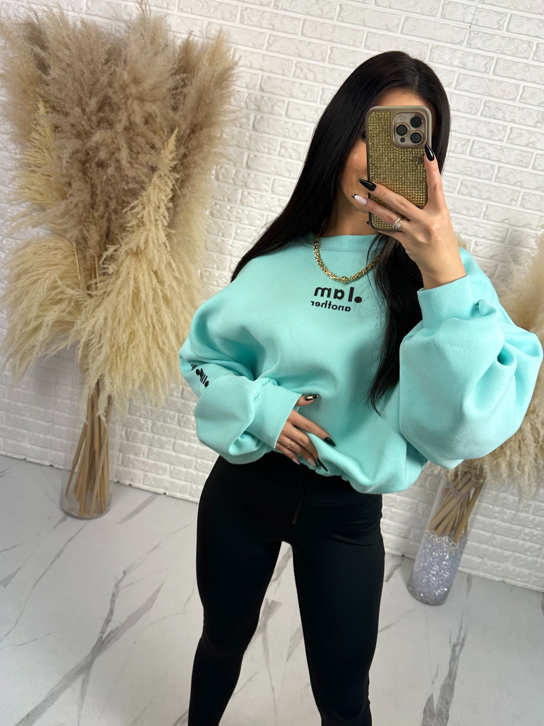 Komplet dresowy POWER - mięsista bawełniana bluza + leginsy